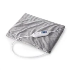 Klarstein Dr. Watson Heatzone L Cuscino Riscaldante 100W 65x40cm MicroPlush Grigio