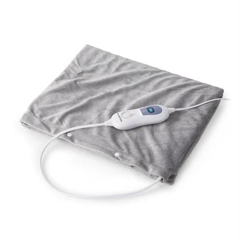 Klarstein Dr. Watson Heatzone L Cuscino Riscaldante 100W 65x40cm MicroPlush Grigio