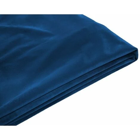 Fodera Per Letto In Velluto Blu Scuro Rimovibile E Lavabile 160 X 200 Cm Fitou