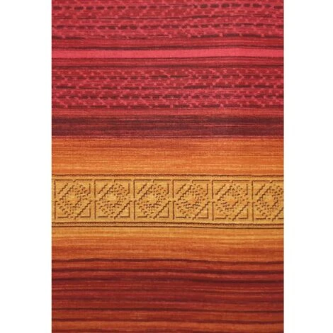 TELO ARREDO COPRITUTTO GRAN FOULARD COPRILETTO COPRIDIVANO TESSUTO INCAS BORDEAUX 1 PIAZZA - immagine 2