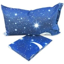 COMPLETO Lenzuolo LUNARE Disegno LUNA In Puro Cotone MADE In ITALY Una Piazza