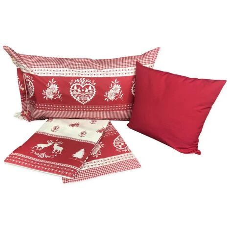 COPRIPIUMINO Tirolese DIS. TIROLO Montagna CON Federa Arredo SINGOLO 1 PIAZZA CM. 155X200 - immagine 2