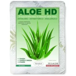 COPRIMATERASSO Traversa ALOE VERA HD Antiacaro E Anallergico MADE IN Italy 1 PIAZZA