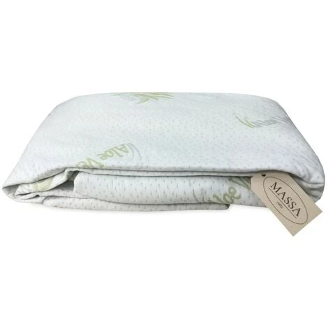 COPRIMATERASSO Traversa ALOE VERA HD Antiacaro E Anallergico MADE IN Italy 1 PIAZZA - immagine 4