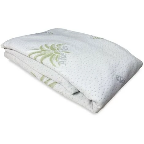 COPRIMATERASSO Traversa ALOE VERA HD Antiacaro E Anallergico MADE IN Italy 1 PIAZZA - immagine 5