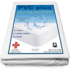 COPRIMATERASSO IMPERMEABILE SANITARIO PVC 1 PIAZZA