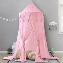 Baldacchino Per Bambini A Baldacchino Sala Giochi Per Bambini Scattare Foto Intorno A 240 Cm Di Altezza Chiffon Appeso In Chiffon Per La Decorazione Della Camera Da Letto Per Letto E Camera Da Letto (