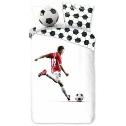 Copripiumino Per Bambini SCORE 140x200/220 Cm Bianco Good Morning