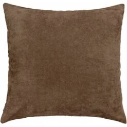 Federa Cuscino Divano Letto Fodera Copri Cuscino Con Cerniera Marrone - 45x45 Cm