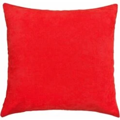 Federa Cuscino Divano Letto Fodera Copri Cuscino Con Cerniera Rosso - 45x45 Cm