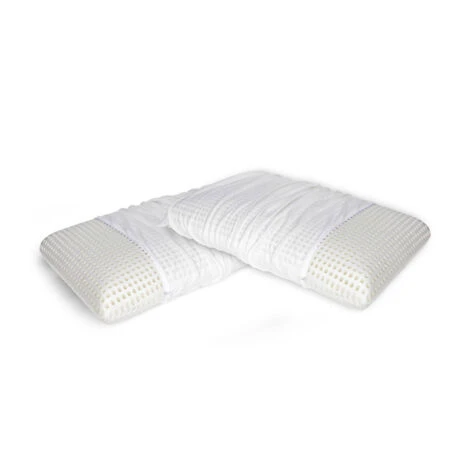 Talamo Italia Set Di 2 Cuscini Per Letto, 100% Made In Italy, Guanciale Sfoderabile A Saponetta In Memory Foam Forato, Anallergico E Traspirante, 70x40xh16 Cm, Con Imballo Rinforzato - immagine 2