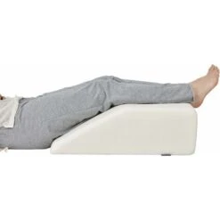 COSTWAY Cuscino Per Gambe, Cuscino A Cuneo Di Memory Foam, Con Rivestimento Traspirante Smontabile, Cuneo In Schiuma Per Dormire Dopo Un Intervento Chirurgico Gravidanza E Lesione