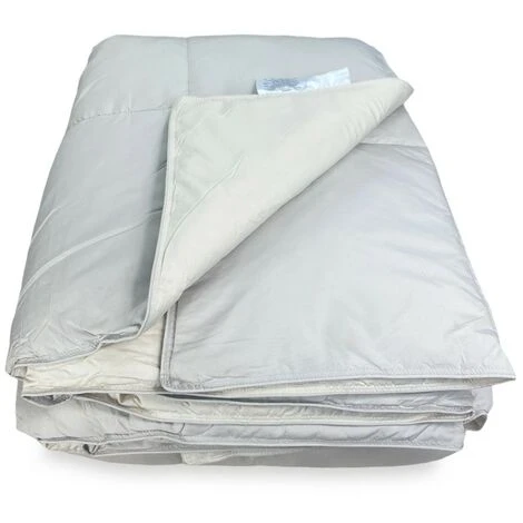 COPRILETTO In PIUMINO OCA Stream ESTIVO Leggero 150 GR. 80% PIUMA OCA 20% PIUMINO OCA Bicolore Singolo 1 PIAZZA Cm. 180x260 - immagine 4