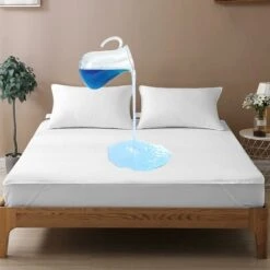 Kueatily Coprimaterasso 90x200 Cm, Altamente Impermeabile, Ipoallergenico Traspirante Ultra Morbido Silenzioso, Per Letto Per Incontinenza Adulti E Lettino, Coprimaterasso In Spugna Di Cotone