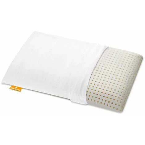 Marcapiuma - Cuscino X2 Memory Coppia Alto 12 Cm SLOW MEMORY Saponetta Supporto Morbido Guanciale Forato Contro Dolore Collo E Cervicali Federa 100% Cotone Sfoderabile Traspirante Made In Italy - immagine 3