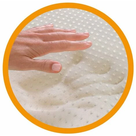 Marcapiuma - Cuscino X2 Memory Coppia Alto 12 Cm SLOW MEMORY Saponetta Supporto Morbido Guanciale Forato Contro Dolore Collo E Cervicali Federa 100% Cotone Sfoderabile Traspirante Made In Italy - immagine 4