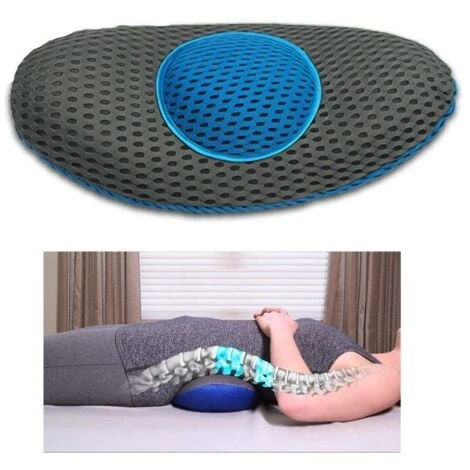 Trade Shop - Cuscino Per Schiena Supporto Lombare Memory Foam Ortopedico Ginocchia Lavabile