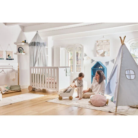 Kave Home - Baldacchino Per Bambini Carelene 100% Cotone Azzurro - immagine 2