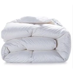 Piumino In Vera Piuma D'Oca 90/10 Invernale Autunnale Caldo 320Gr/Mq Piumone 3 Misure Singolo Piazza Mezza Matrimoniale Bianco Bianco - Singolo