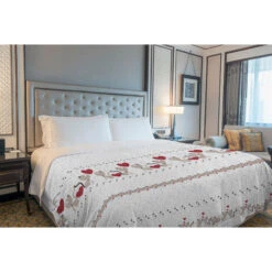 Copriletto Estivo Made In Italy 100% Cotone Piquet 3 Misure Gattini Beige - 1 Piazza