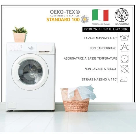 Completo Letto Lenzuola, Parure, Fantasia Mongolfiera Linea Volare 100% Cotone, Made In Italy Arancione - Singolo - immagine 3