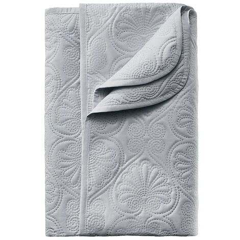 COPRIMATERASSO LEILA - DOPPIA FACCIA - MOTIVO GUANTI L - GRIGIO CHIARO - 200 X 220 CM ROOM99 LEILA220