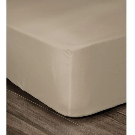 LOVELY HOME COPRIMATERASSO 100% COTONE 180 X 200 X 30 CM BEIGE