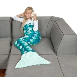 KANGURU Coperta Sirena Kids Turchese