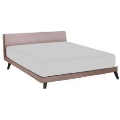 Coprimaterasso In Spugna Elasticizzata, Jersey, No Stiro Bianco - Singolo