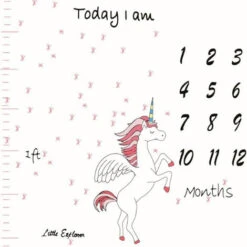 Coperta Per La Crescita Mensile Del Neonato Puntelli Per Fotografia Puntelli Per Sfondo In Stoffa Commemorativa Puntelli Per Bambini, Pegaso