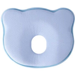Kueatily Cuscino Per Neonato In Memory Foam 3D Cuscino Per Modellare La Testa E Il Collo (blu)