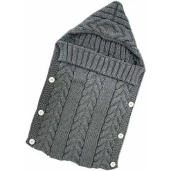 LTS FAFA Sacco Nanna In Maglia Per Tutto L'anno Sacco Nanna Traspirante Per Bambini Letto Neonato Zona Notte Lavabile Per Estate E Inverno (Grigio)