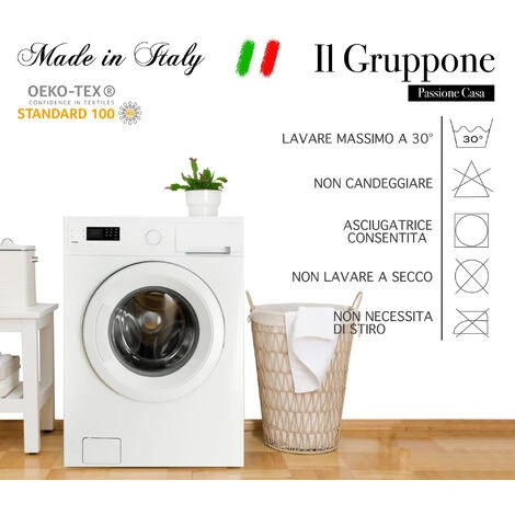 Trapunta Invernale Piumino Tinta Unita Double Face Caldo Piumone 350 Gr/Mq Prodotto Italiano Imbottitura Anallergica Traspirante TitanioGrigio - Singolo - immagine 4