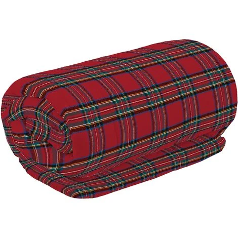 Trapunta Piumino Invernale Stampata Matrimoniale Caldo Piumone 400 Gr/Mq Prodotto Italiano Imbottitura Anallergica Traspirante Due Piazze Tartanrosso - immagine 3