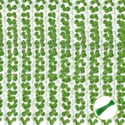 MINKUROW Bcc 12 Confezione Ghirlanda Di Foglie Di Anguria Artificiale Foglie Artificiali Con Fascette, Ghirlanda Di Piante Per Decorazioni Da Parete, Giardino, Matrimonio, Festa