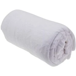 Coperta Matrimoniale In Pile MICROFIBRA 220 X 240 Cm Bianca Di Soleil D'Ocre