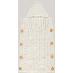 Sacco Nanna Lavorato A Maglia Per Neonato Per Neonato Da 0 A 12 Mesi （bianco）