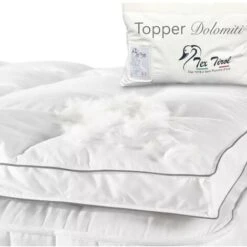 TOPPER Per Materasso In PIUMINO Oca TEX TIROL © DOLOMITI 50% Piumino Oca / 50% Piuma Oca Singolo Cm. 80x190