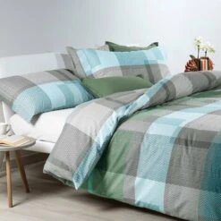 Caleffi - Parure-copripiumino Teck 100% Cotone Ragazzo Matrimoniale Ottanio