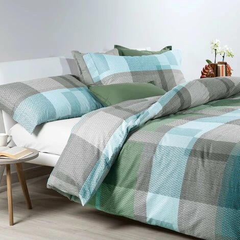 Caleffi - Parure-copripiumino Teck 100% Cotone Ragazzo Matrimoniale Ottanio