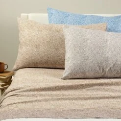 Caleffi - Completo-lenzuola Twist 100% Cotone Non Specificato Singolo Tortora