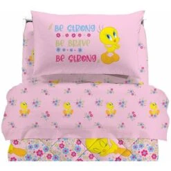 Caleffi - Completo-lenzuola Titti Flowers 100% Cotone Ragazza Singolo