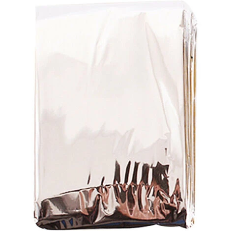 Coperta Di Emergenza Coperta Di Sopravvivenza Tenda Da Campeggio Attrezzatura Di Emergenza Esterna Impermeabile Termica (Silver, Silver-1pcs)