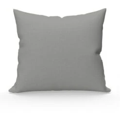 Soleil D'ocre Federa 65 X 65 Cm In Cotone Tinta Unita Grigia