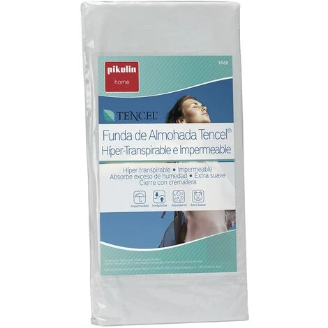 Pikolin Home - Copriguanciale Infantil Lyocell, Super Traspirante E Impermeabile, 30 X 50 Cm - immagine 4