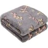 Kanguru Plaid Glow Farfalle, Coperta In Soffice Pile, SI ILLUMINA DI NOTTE, 130x150 Cm