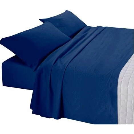 Completo Letto 100% Cotone Set Lenzuola Federe 1 Piazza - Arancione