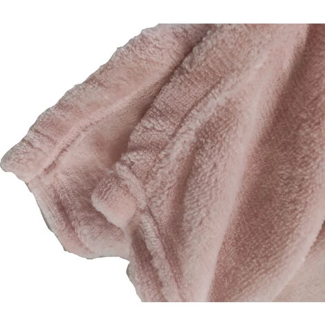 Coperta In Flanella Per Divano E Letto Rosa Tenue 120x150cm - immagine 5