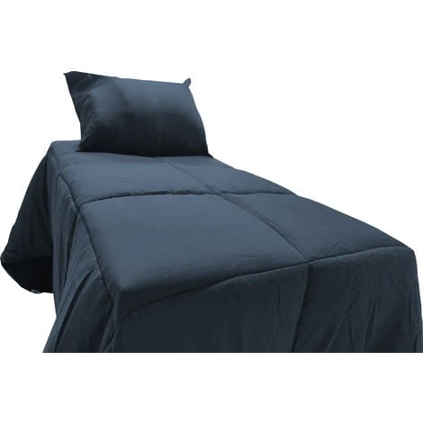 Piumino Materiale 100% Poliestere Fibra Di Riempimento Colore Blu Letto 90 CM - immagine 2