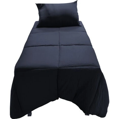 Piumino Materiale 100% Poliestere Fibra Di Riempimento Colore Blu Letto 90 CM - immagine 3